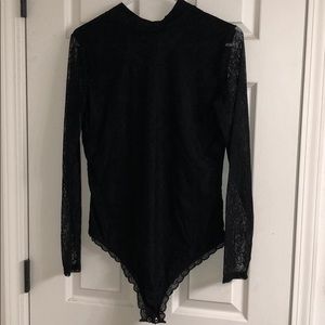 Who what wear black lace body suit